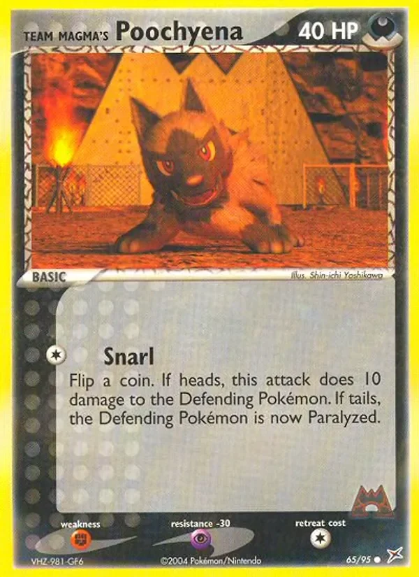 Team Magma's Poochyena - Non-holo