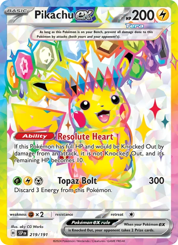 Pikachu ex - Full Art