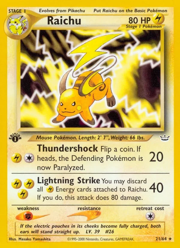 Raichu - Non-holo