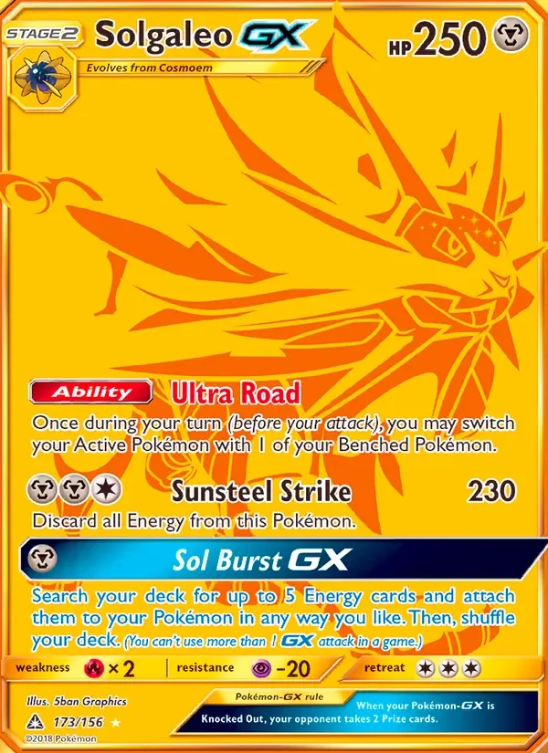 Solgaleo GX - Non-holo
