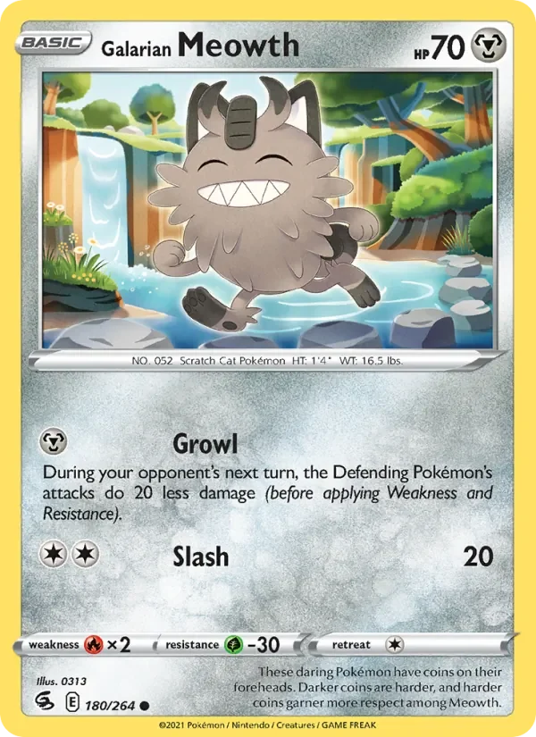 Galarian Meowth - Non-holo