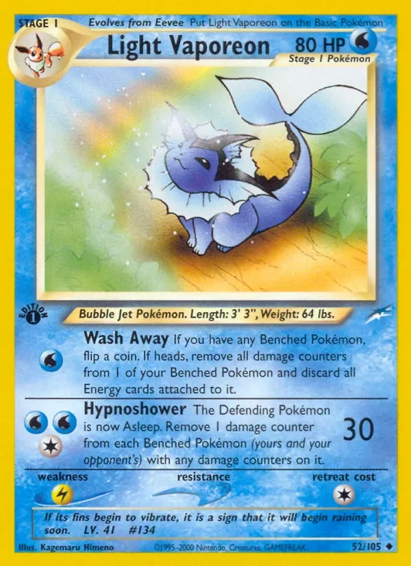 Light Vaporeon - Non-holo