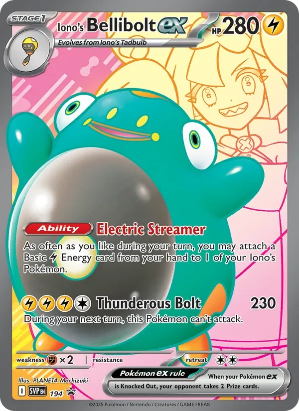 Iono's Bellibolt ex - Holo