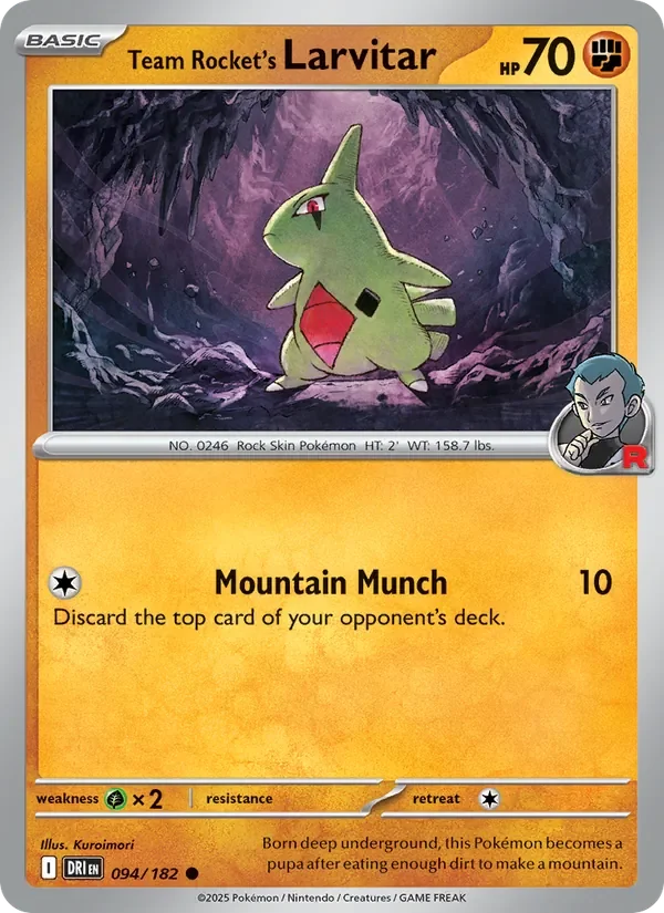 Team Rocket's Larvitar - Non-holo