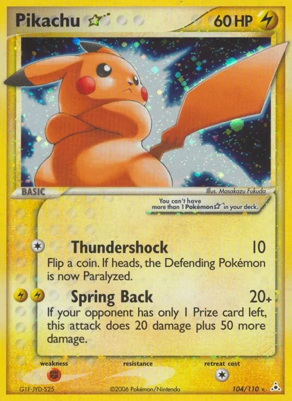 Pikachu Star - Holo