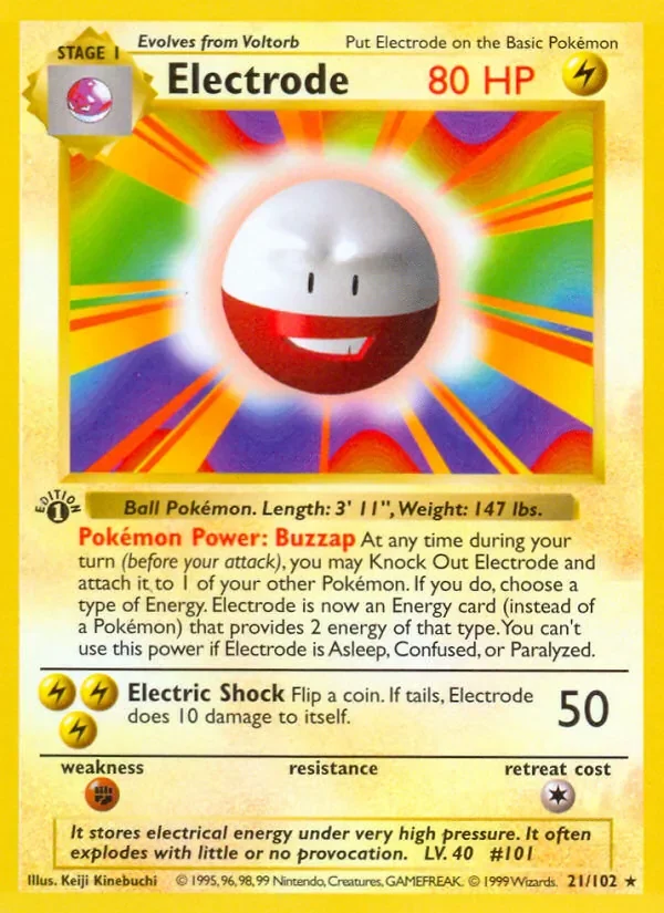 Electrode - Non-holo - 1999-2000 copyright