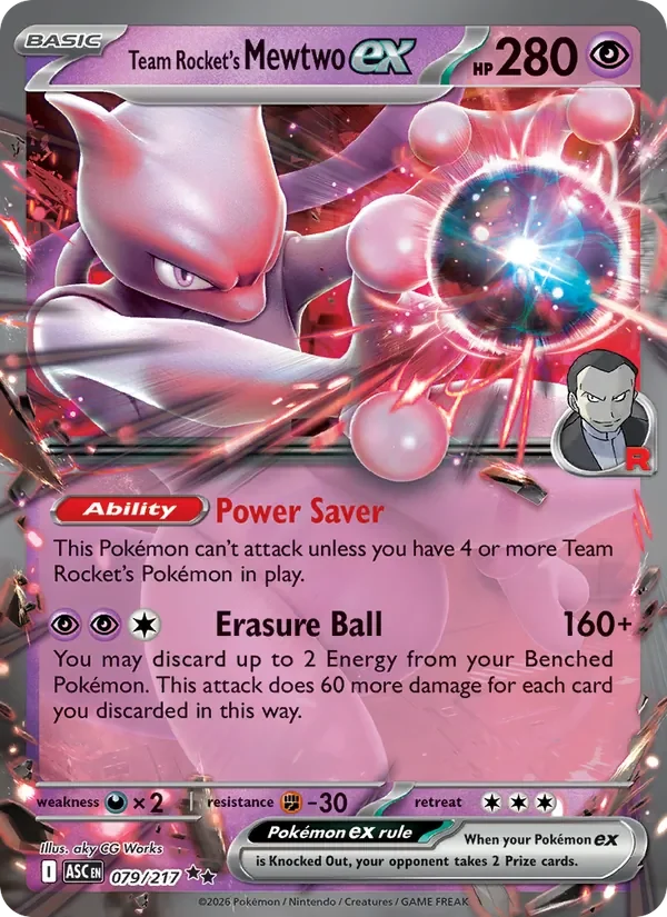 Team Rocket's Mewtwo ex - Holo
