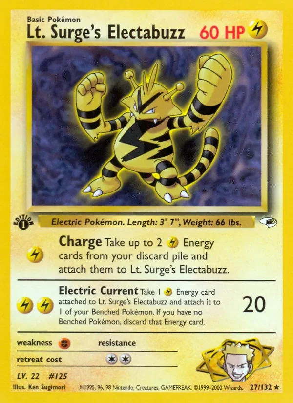 Lt. Surge's Electabuzz - Non-holo