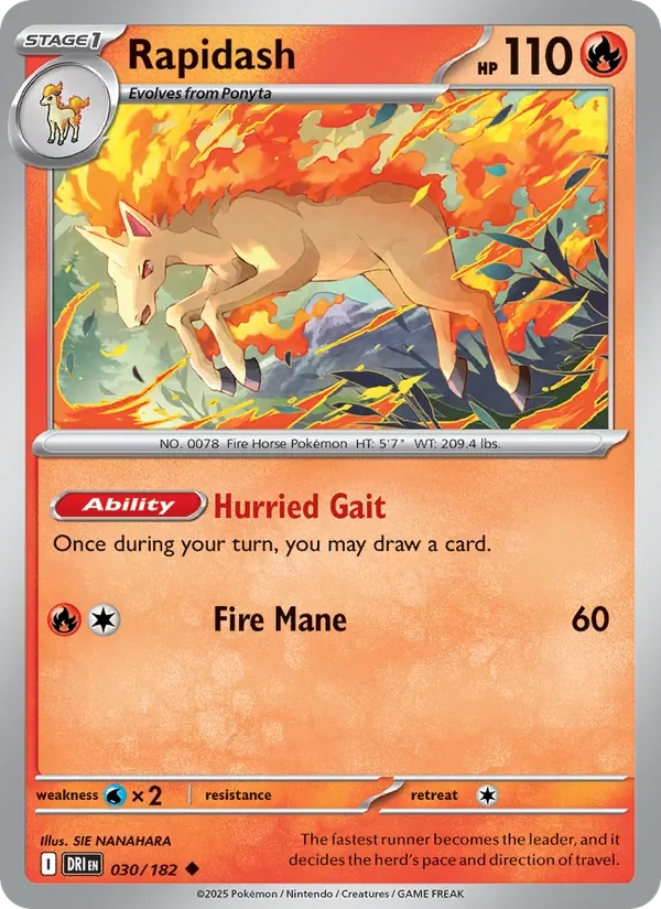 Rapidash - Non-holo