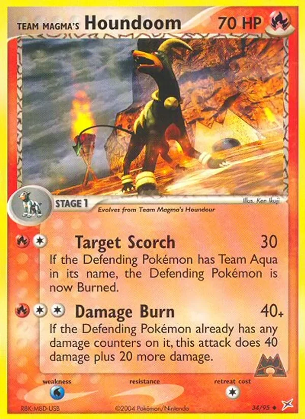 Team Magma's Houndoom - Non-holo