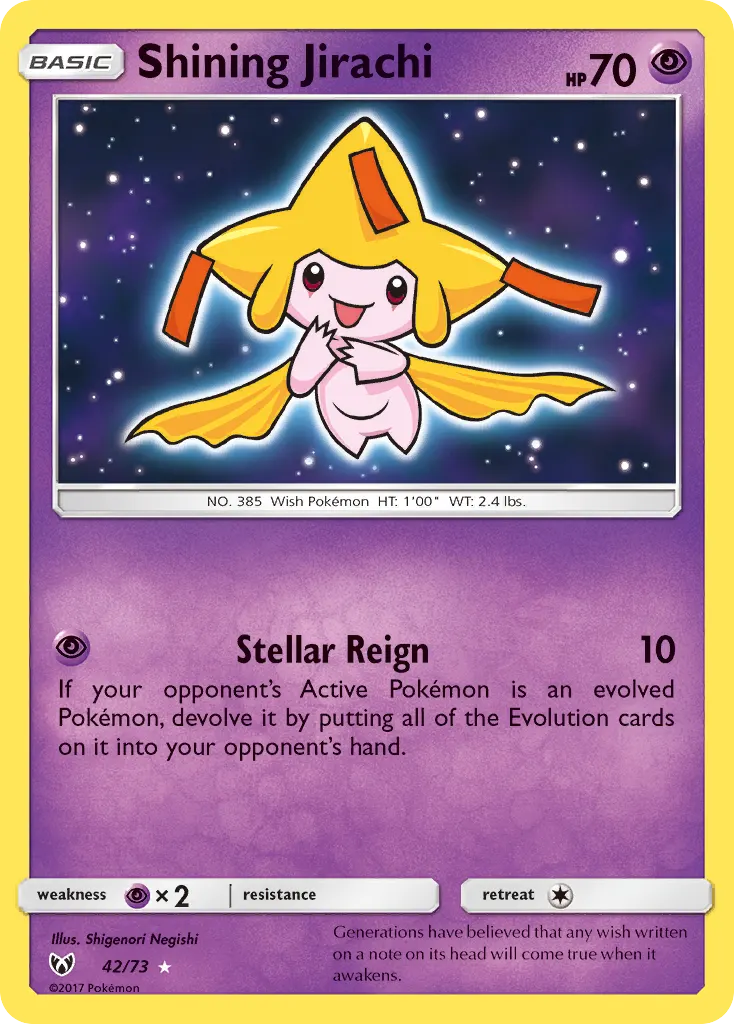 Shining Jirachi - Non-holo