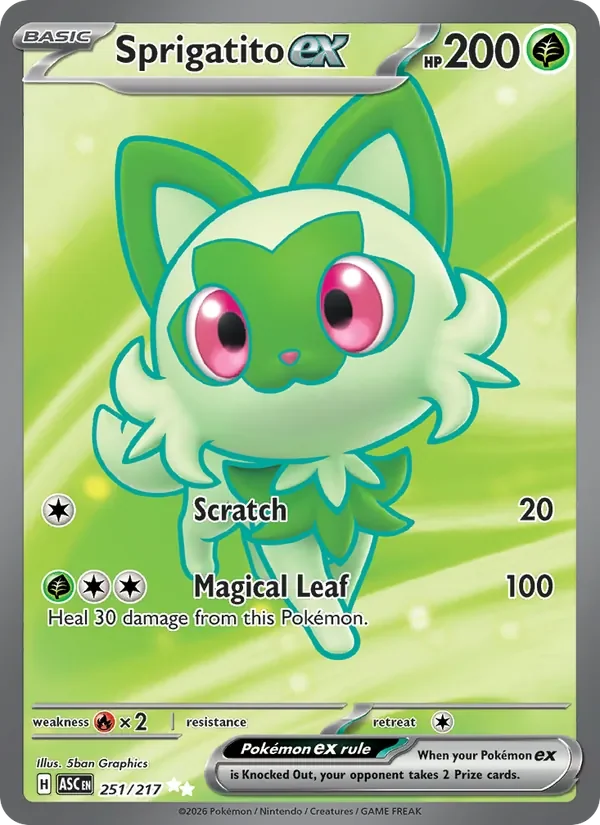 Sprigatito ex - Full Art