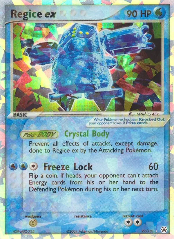 Regice ex - Holo - Cracked Ice