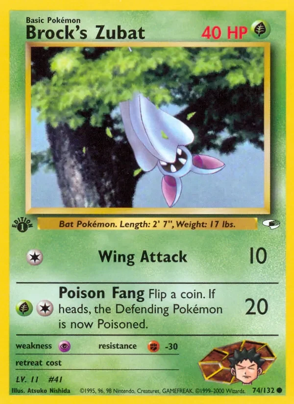 Brock's Zubat - Non-holo