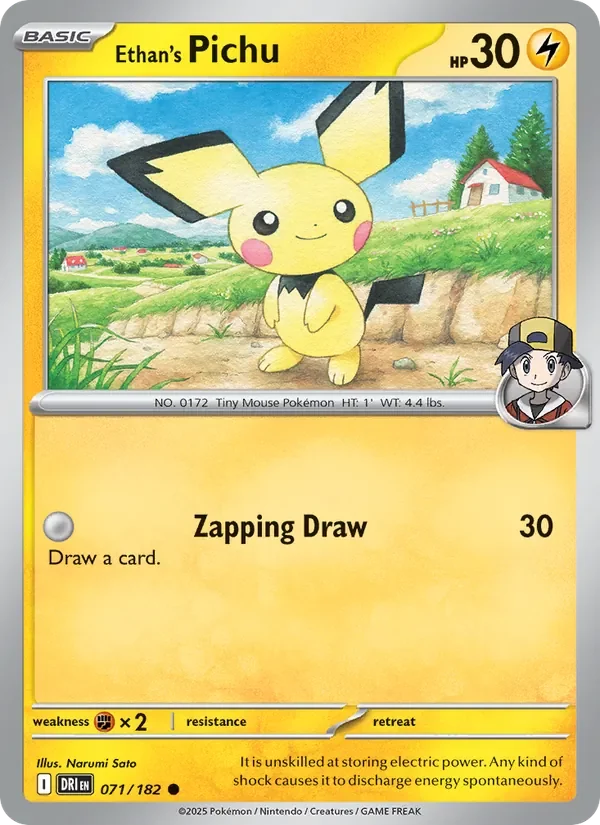 Ethan's Pichu - Non-holo