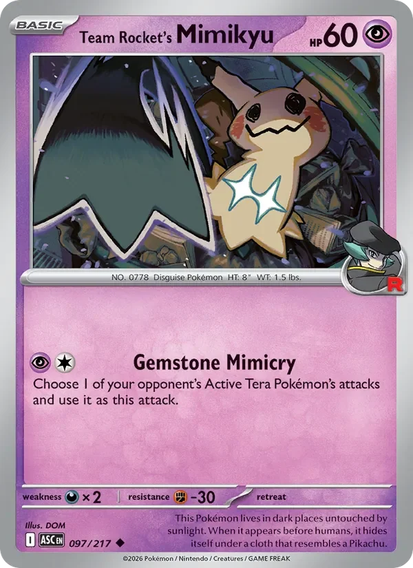 Team Rocket's Mimikyu - Non-holo