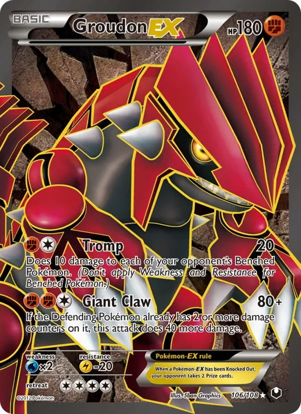 Groudon-EX - Holo