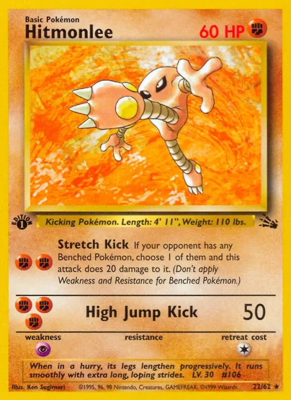 Hitmonlee - Non-holo - 1999-2000 copyright