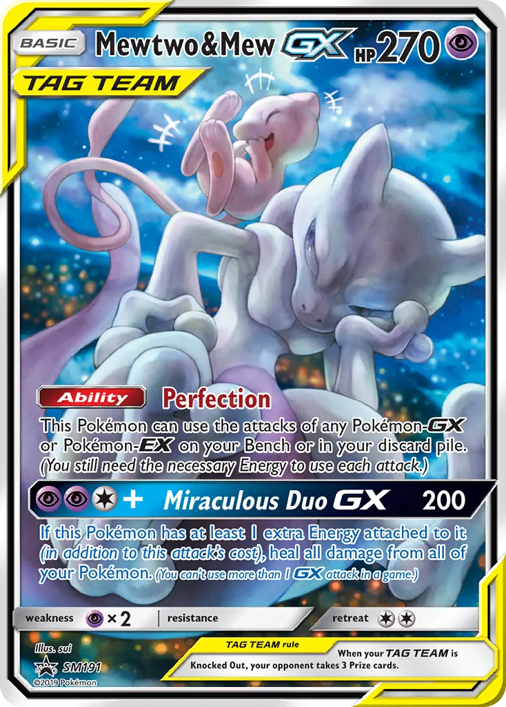Mewtwo & Mew GX - Holo