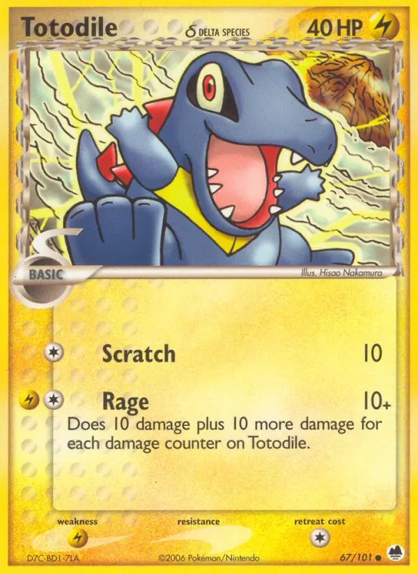Totodile δ - Non-holo