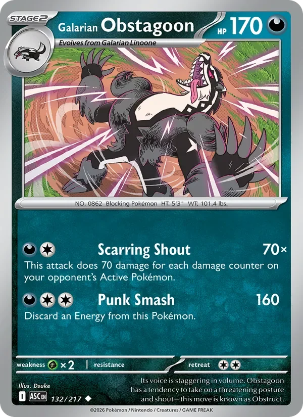 Galarian Obstagoon - Non-holo
