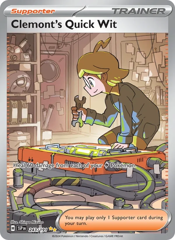 Clemont's Quick Wit - Full Art