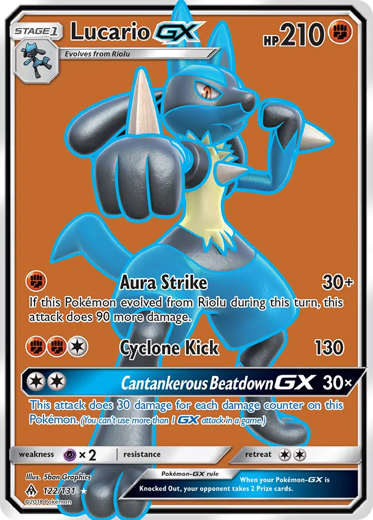 Lucario GX - Non-holo