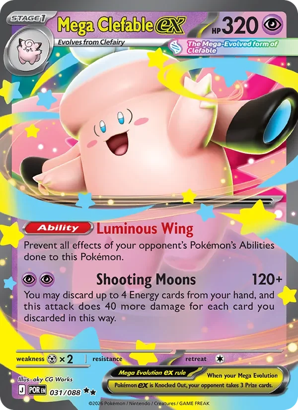 Mega Clefable ex - Holo