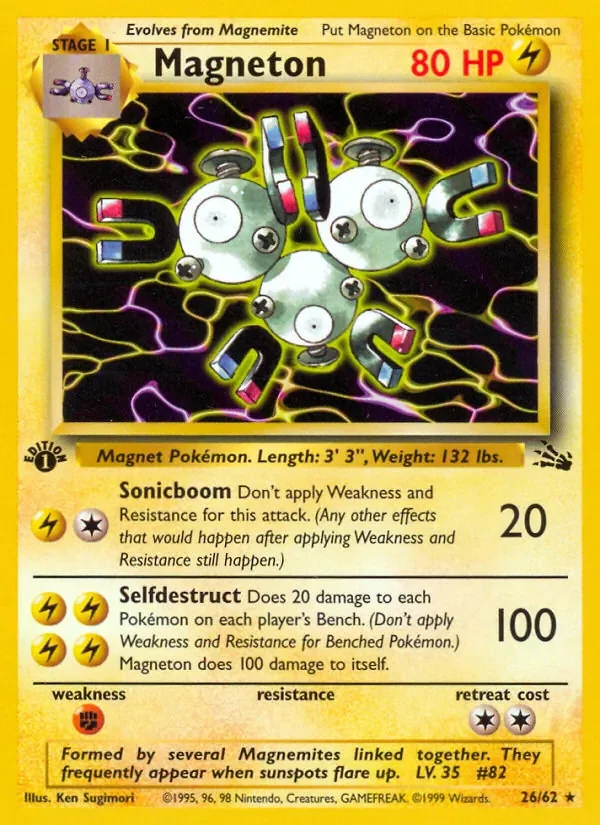 Magneton - Non-holo - 1999-2000 copyright