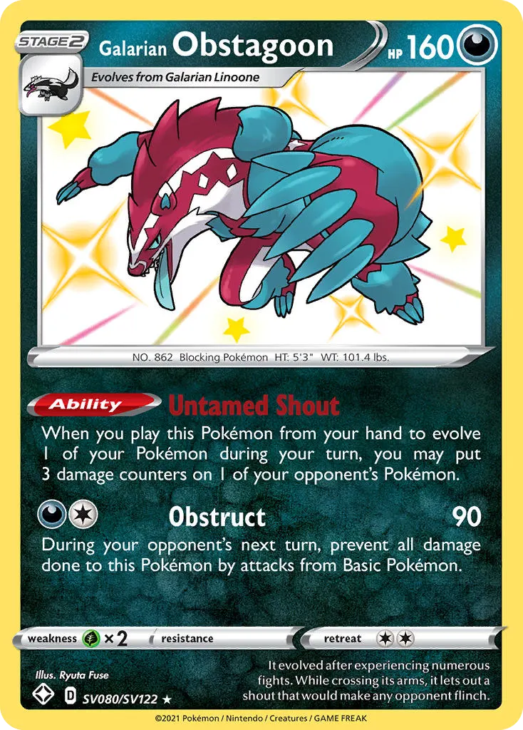 Galarian Obstagoon - Holo