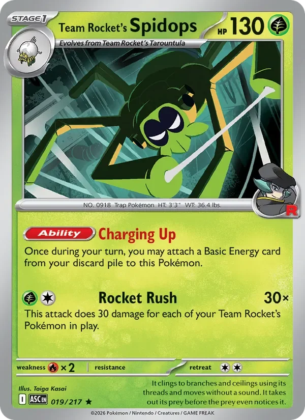 Team Rocket's Spidops - Holo