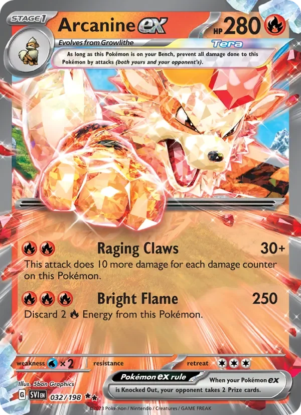 Arcanine ex - Holo