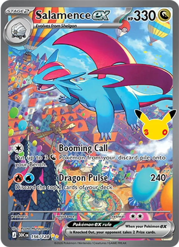 Salamence ex - Full Art - 30th Anniversary
