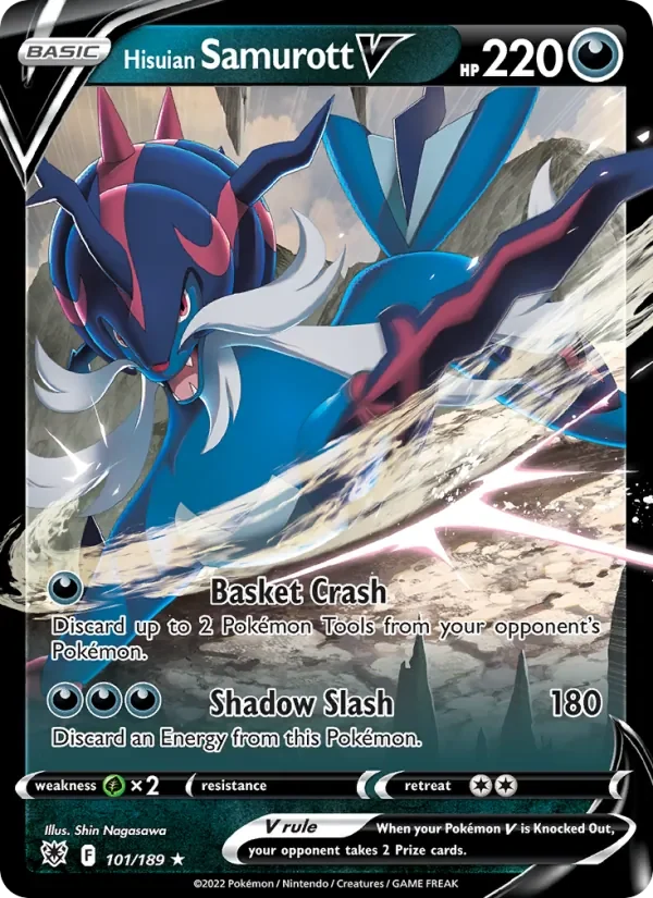 Hisuian Samurott V - Holo