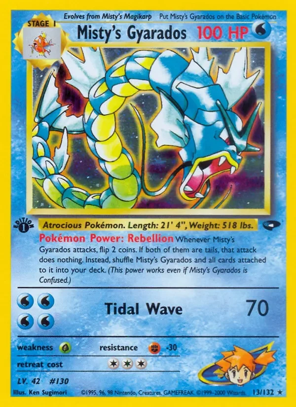 Misty's Gyarados - Holo