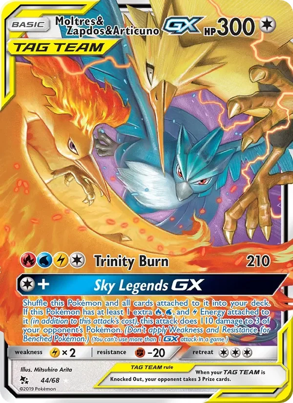 Moltres & Zapdos & Articuno GX - Non-holo