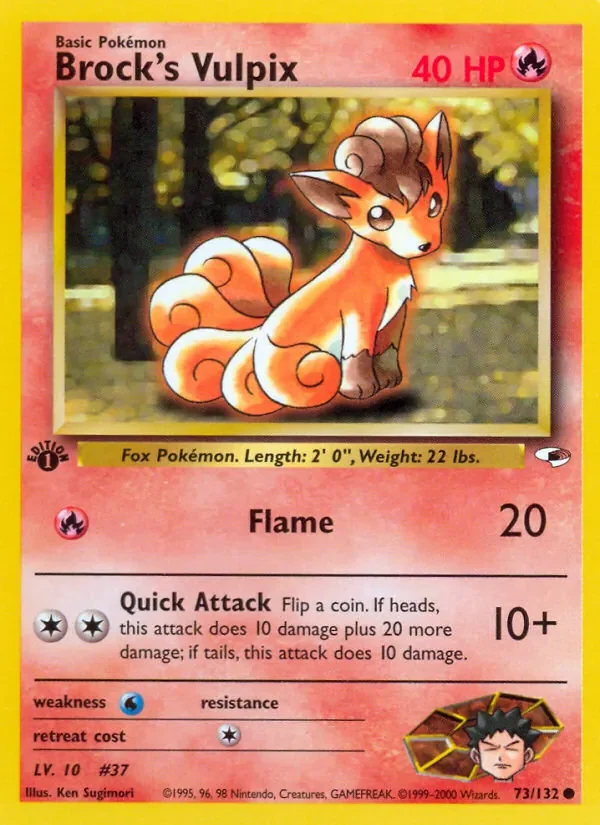 Brock's Vulpix - Non-holo