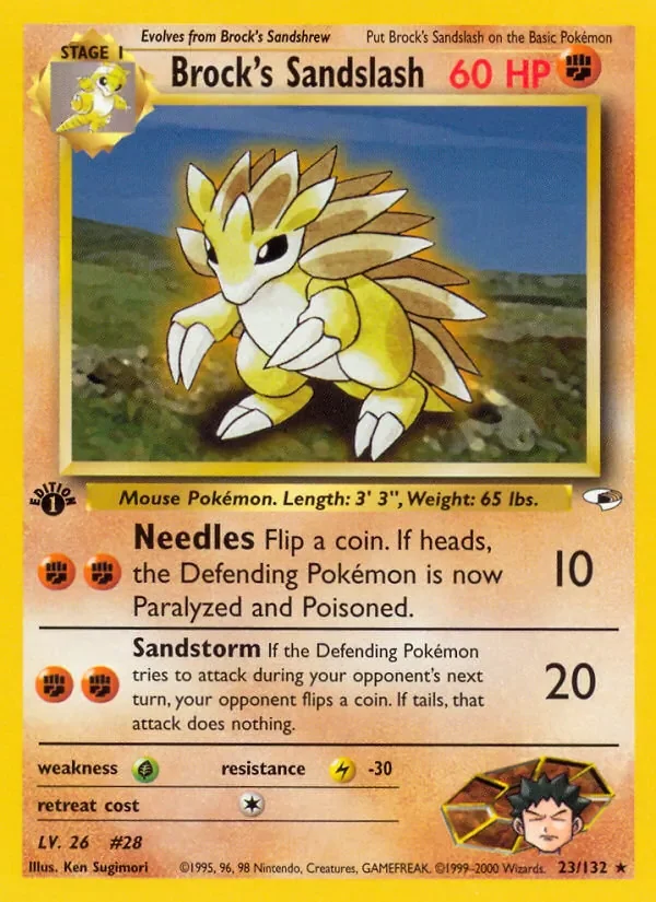Brock's Sandslash - Non-holo