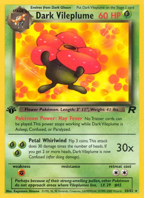 Dark Vileplume - Non-holo