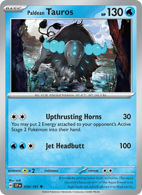 Paldean Tauros - Non-holo