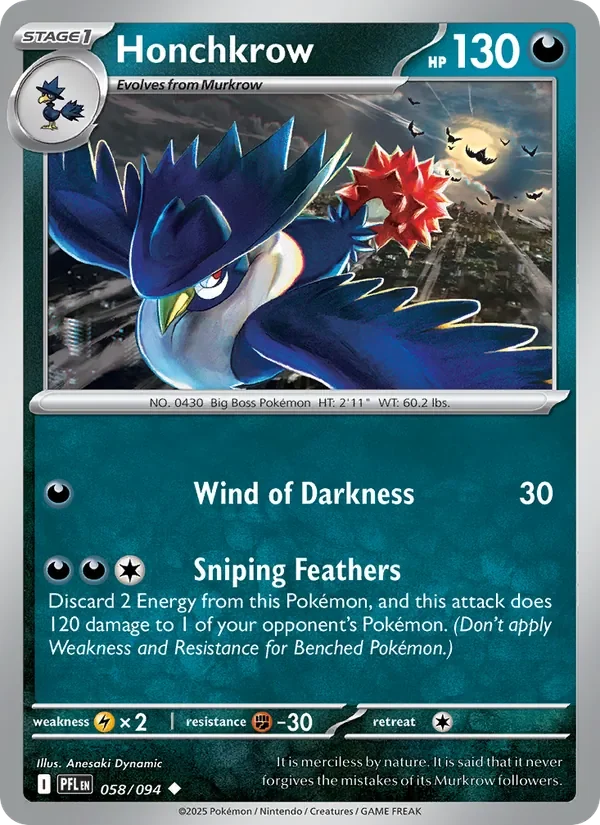 Honchkrow - Non-holo