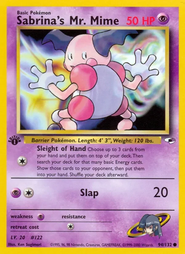 Sabrina's Mr. Mime - Non-holo