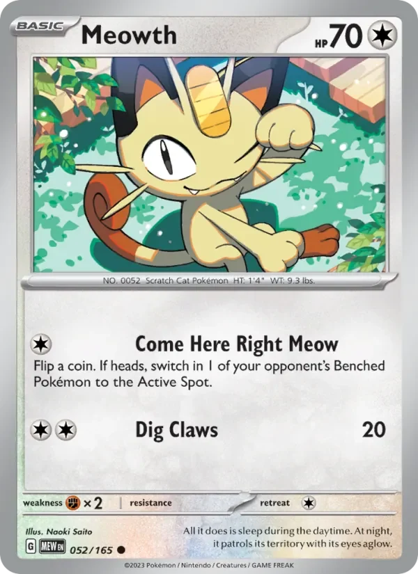 Meowth - Non-holo