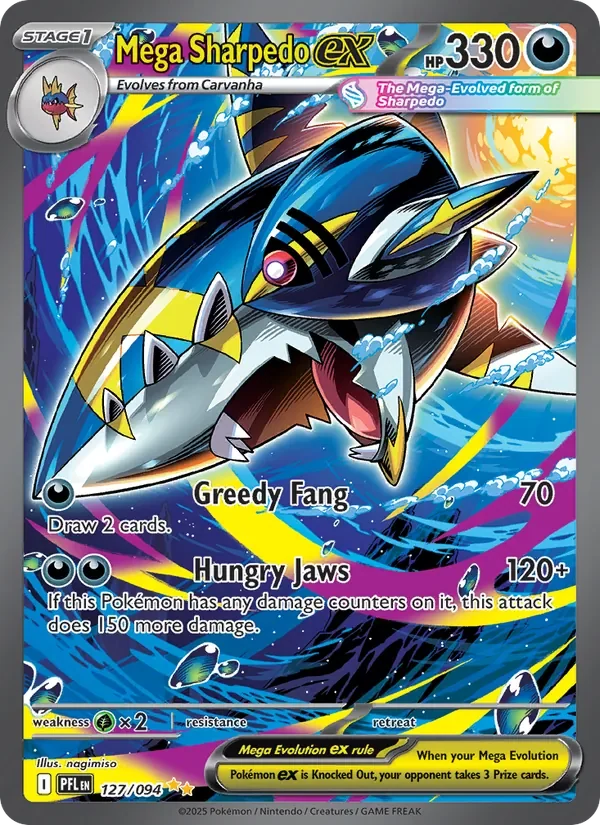 Mega Sharpedo ex - Full Art
