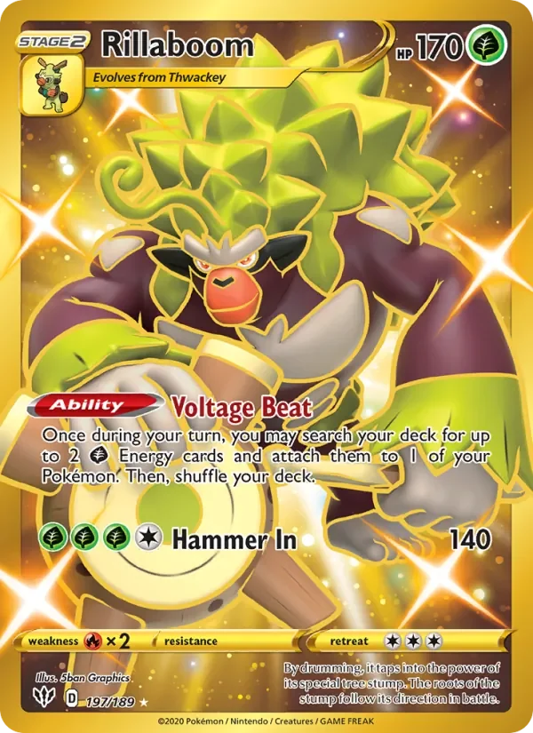 Rillaboom - Holo - Gold