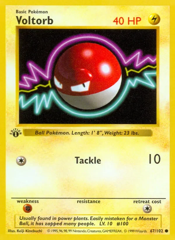 Voltorb - Non-holo - 1999-2000 copyright