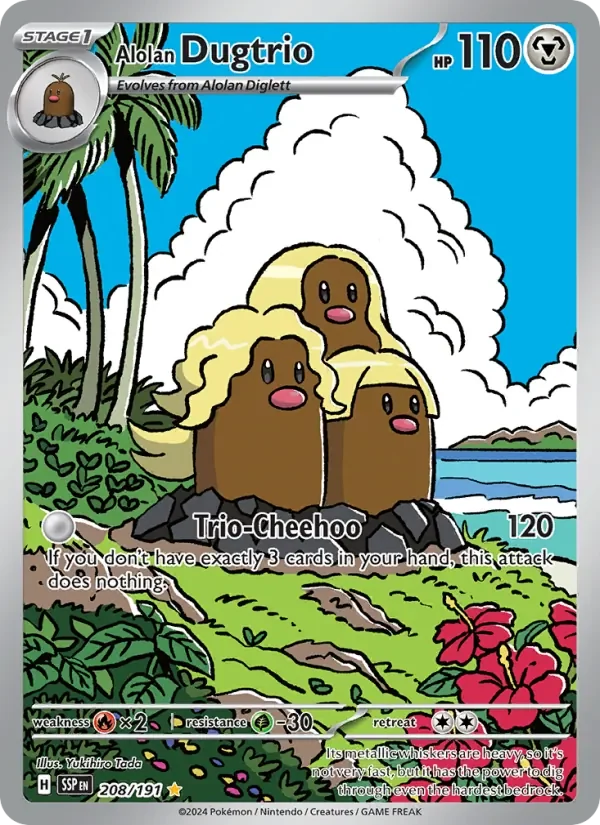 Alolan Dugtrio - Full Art