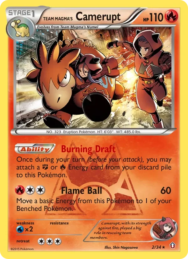 Team Magma's Camerupt - Non-holo