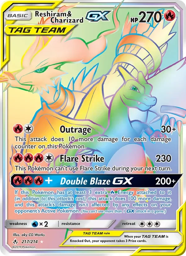 Reshiram & Charizard GX - Non-holo