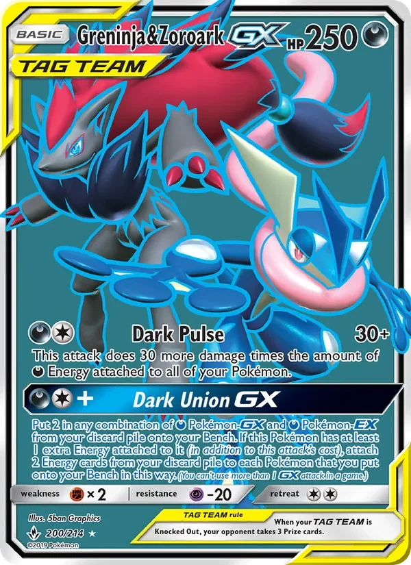Greninja & Zoroark GX - Non-holo